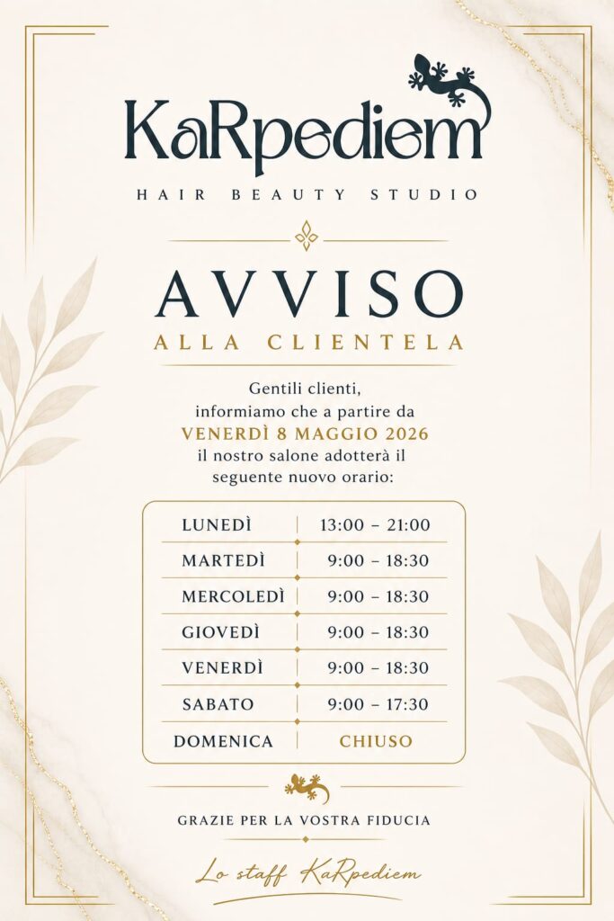 CAMBIO ORARIO